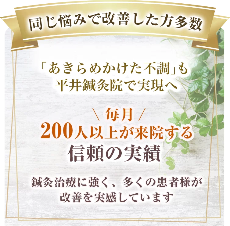平井鍼灸院キャンペーン