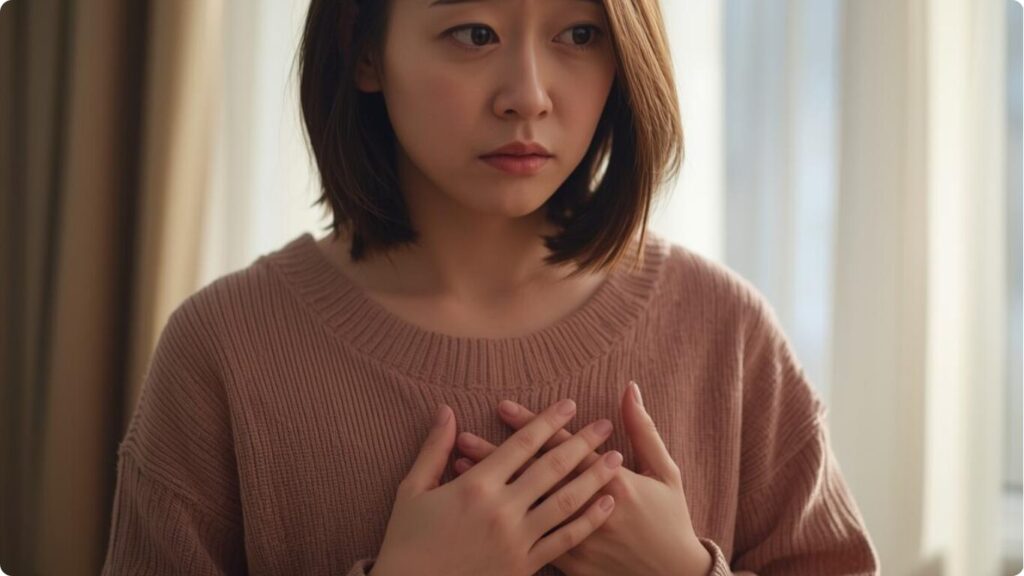 動悸に即効性のあるツボ4選!自律神経を整え不安を落ち着かせる押し方について解説します。