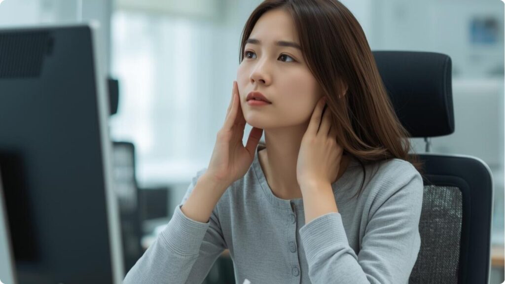 首の後ろが熱い原因は?自律神経の乱れ・更年期・ストレスと対処法について解説します。